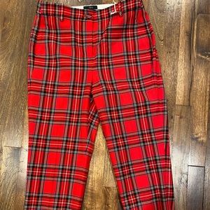 Jcrew high rise Cameron tartan plaid pant